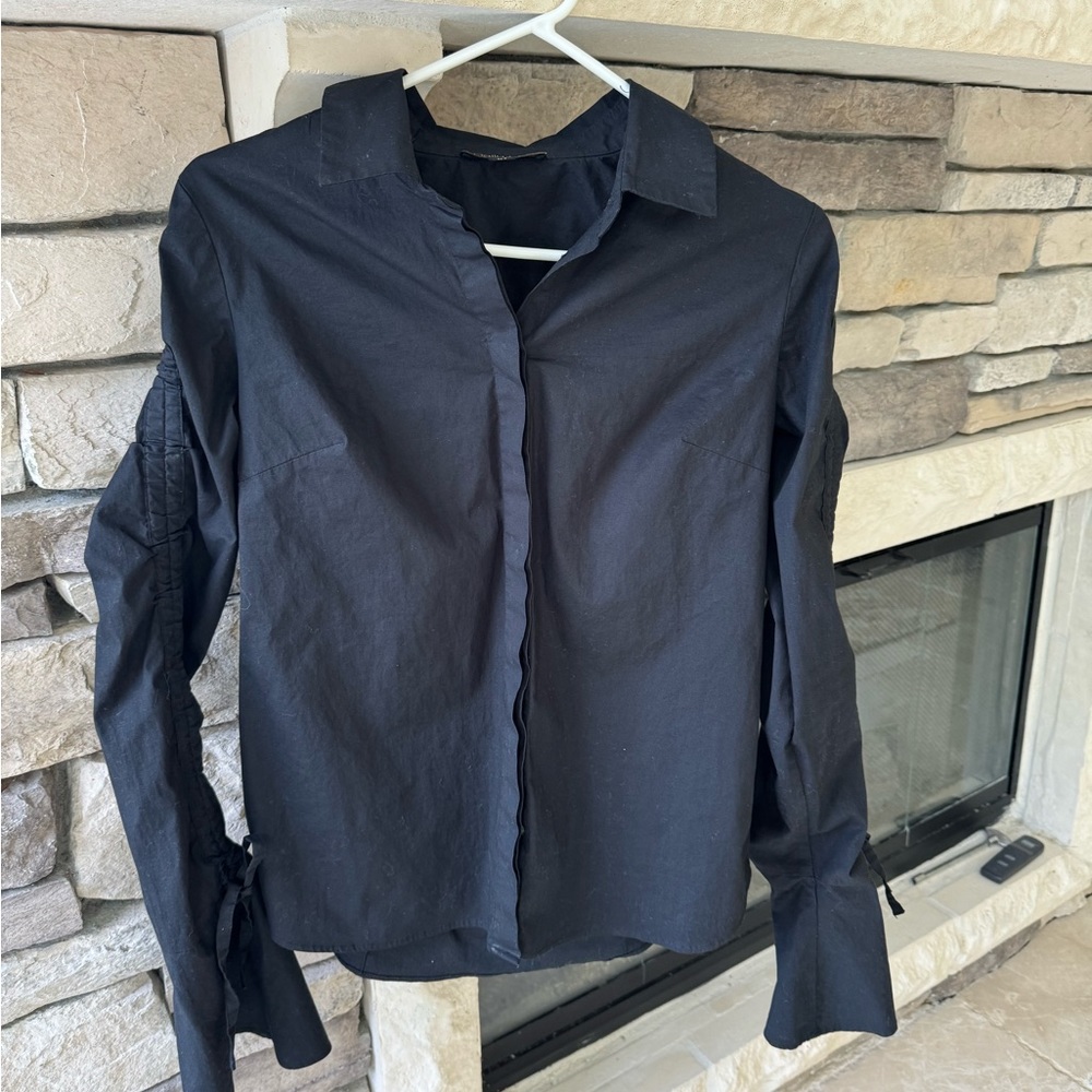 Classy black blouse with extra detail